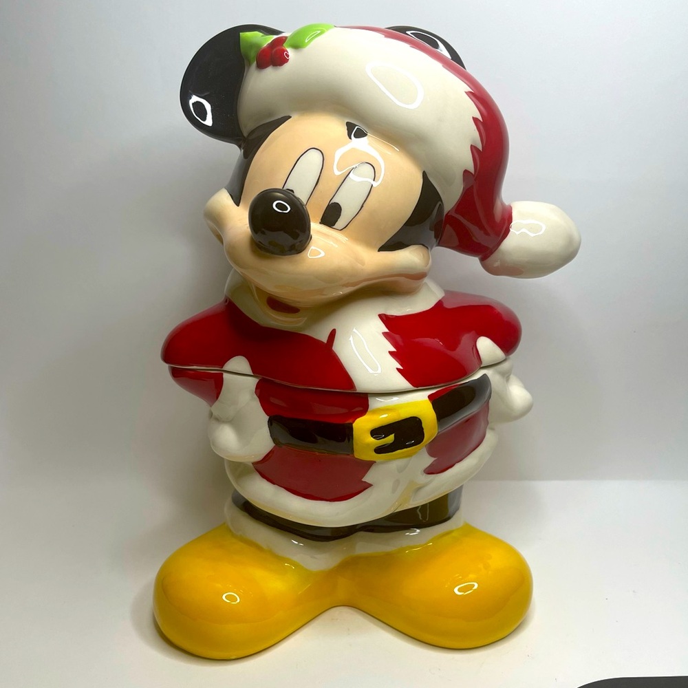 Mickey Mouse Santa Cookie Jar